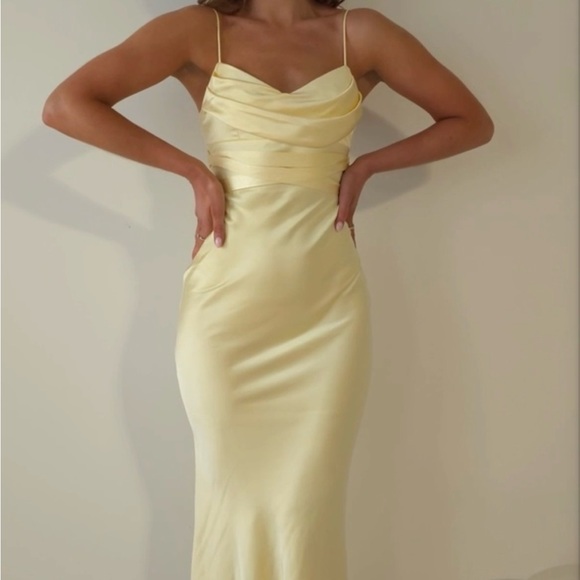 Oh Hello Champagne coloured dress - Picture 7 of 8
